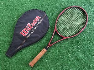 Wilson Jack Kramer Staff Tennis Racquet 4 3/8 with Cover Used