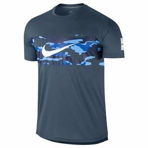 Nike Official Práctica Tenis De Equipo Camisa Hombre Mediana Talla M Azul