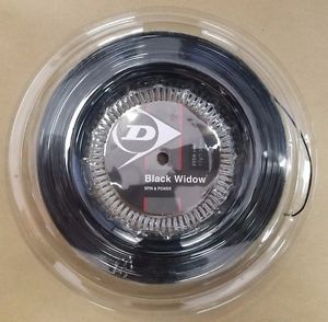 Dunlop Black Widow 1.26mm 17 Gauge Tennis String Reel 660' 200m