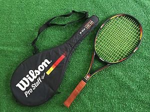 Wilson Pro Staff Classic 95 Tennis Racquet 4 3/8 with Cover Used
