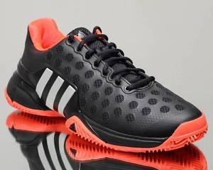 Adidas Barricade 2015 Black Red White Mens Tennis Shoes Size 9.5 9 1/2