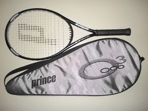 PRINCE O3 SILVER OS 118 TENNIS RACQUET  4 1/4   27.75