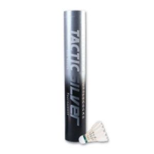 Tactic 12 x Badminton Balles Volants Argent Volant haut de gamme cadeau neuf
