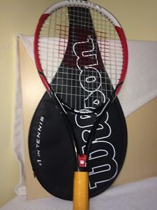 Wilson Federer Tennis Racquet Titanium With Case " Mint "