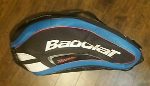 Babolat Team Tennis Dual Strap 6 Racquet racket Bag, Blue & Black