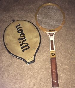 Vintage Tennis Racquet, Jimmy Connors Capri, Wilson Wood Old Vintage Tennis