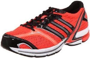 ADIDAS 'Adizero Tempo 4' Para Hombres Negro/Naranja Con Cordones