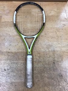 STRUNG WILSON NCODE nCode nPro Surge X tennis RACQUET 4 3/8" grip