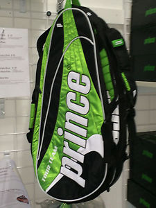 PRINCE Tour Team 12 Pack Racquet Bag Green/Black - Authorized Dealer - Reg $120