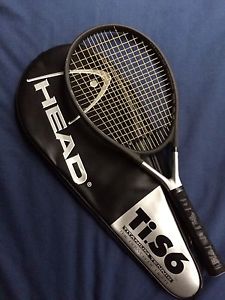 NEW OLD STOCK HEAD Ti.S6 XTRALONG COMFORT ZONE CZ TENNIS RACQUET &  COVER 4 3/8"
