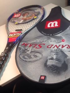 WILSON Pete Sampras signature GRAND SLAM Titanium Tennis Racquet with case New!!