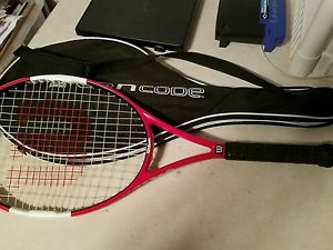 Wilson Ncode Six-One Tour 90 Roger Federer 4" LO Tennis Racquet NSXOne26