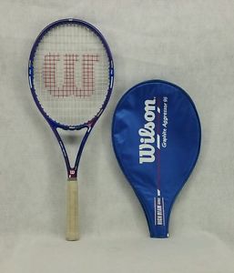Vintage Wilson Graphite Aggressor 95 Racquet Tennis Racket  w/ Cover Grip 4-1/4