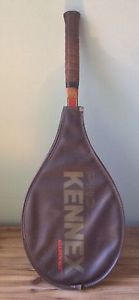 Vtg Kennex Golden Ace Wooden Tennis Racquet All Graphite Face Zip Cover  Nice
