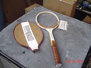 Wilson Lady Advantage 4 1/4" Leather Tennis Racquet Unstrung w Tags and Cover