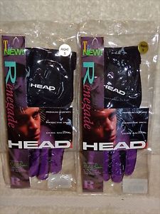 ~NEW~ Lot of 3 HEAD Renegade Right Hand Racquetball Glove Premium GOATSKIN Sm