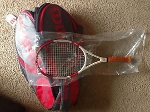 Wilson Pro Staff 90 BLX Roger Federer 4 3/8 And Wilson 12 Racquet Bag