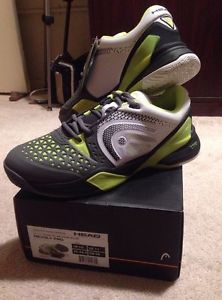 HEAD Revolt Pro men's tennis shoe Neon Yellow/Grey size Mens 11 (Actually 10.5)