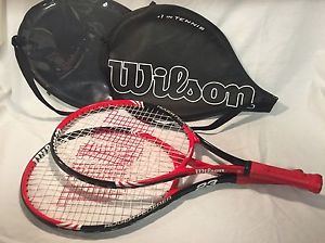 Qty 2 Wilson, "Roger Federer" Youth Tennis Rackets 23"