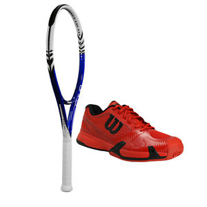 Wilson Four BLX & Wilson Rush Pro 2.0 Men's Tennis Shoe BUNDLE! ~ $140 VALUE
