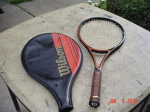 Wilson Javelin Largehead 100% Graphite Tennis Racquet w 4 1/2L Leather Grip
