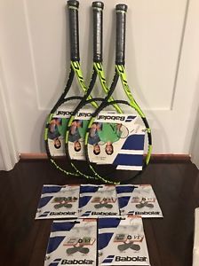 Babolat Pure Areo Pro Racket With RPM And GUT Strings