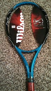 WILSON k FACTOR [k] KOBRA TEAM FX TENNIS RACQUET RACKET 4-1/2" NEW FREE SHIP