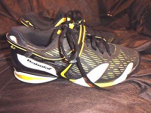 Babolat Jet All Court Black /Yellow Men's Size 8 Tennis Shoes