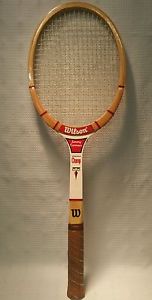 WILSON JIMMY CONNORS WOOD TENNIS RACQUET