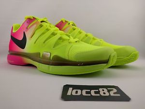 Nike Zoom Vapor 9.5 Tour Tennis Shoes size 12 Men's 631458-706 Volt Hyper Pink