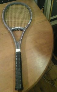 VINTAGE ROSSIGNOL TENNIS RACKET F100 FIBRE DE VERRE FIBERGLASS MADE IN FRANCE