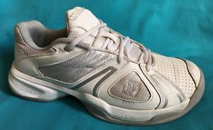 Wilson D-F3 KEO Womens Tennis Shoes Sz US 10/ Eu 42 (WRS316550) White/Silver