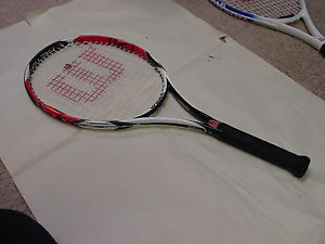 Wilson K Factor Karophite Black Six One 26 Junior 4" L0 Grip Tennis Racquet