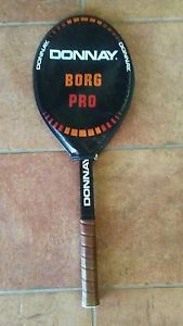 Vintage Donnay Bjorn Borg Pro Tennis Racquet, Tomasetti, Wood, Belgium