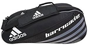 Adidas Barricade IV Tour 6 Racquet Bag, Black/Dark Silver, One Size