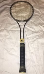 Vintage Wilson Tennis Racquet Racket Leather Grip 4 1/2 Med.