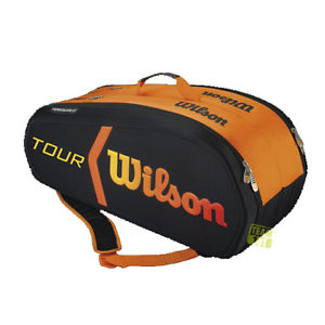Wilson Bolso De Tenis BURN MODELADA 9 Raqueta naranja