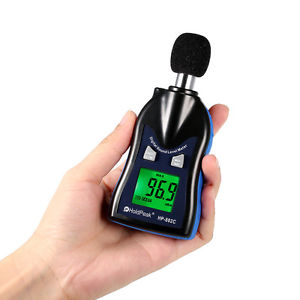 Sonometro Digital Monitor Nivel de Sonido Ruido Medidor Decibelios 30-130dB LCD