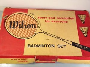 Tennis Racquet Badminton Lot  Wilson Super Stroke Set of Four Plus More Vintage