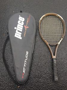 Prince TT Attitude OS with Original Carrying Case! Tennis Racquet L@@k! 115 OS