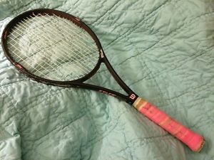 WILSON STAFF 450 ST TENNIS RACKET WITH PWS, 95 SQ IN, 4 1/2L4