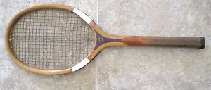 Beautiful Antique wood tennis racquet Draper-Maynard Plymouth NH Nice