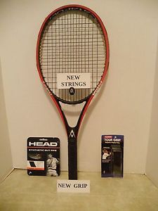 Volkl Catapult 4 MP 105 Tennis Racquet 4 3/8-NEW STRINGS/GRIP - Spring Loaded