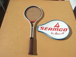 SEAMCO KEN ROSEWALL ALUMINUM TENNIS RACQUET WITH COVER