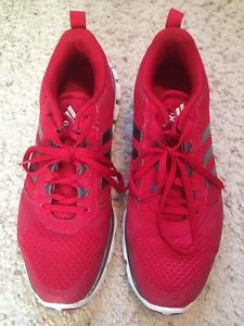 Male Red Adidas Tennis Shoes Size 9