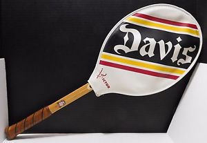 Vtg Davis Tennis Racquet Tad Hi Point Wood Wooden Racket 0L Custom Made in USA