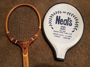 Imperial Wooden Tennis Racquet_3L_Davis Company_California_Neals Sports Shop