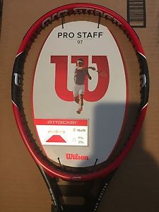 New Wilson Pro Staff 97 Tennis Racquet 16 x 19 Grip 4 1/8