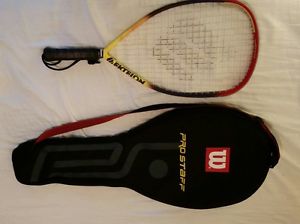 Ektelon Longbody TurboPro racquetball racket with Wilson case racquet ball