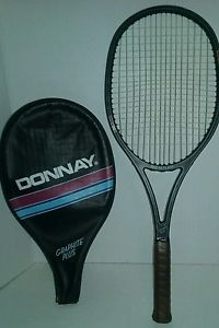Vintage Donnay 100% Graphite Plus Tennis Racquet  Light 4 with Cover ! H 27"